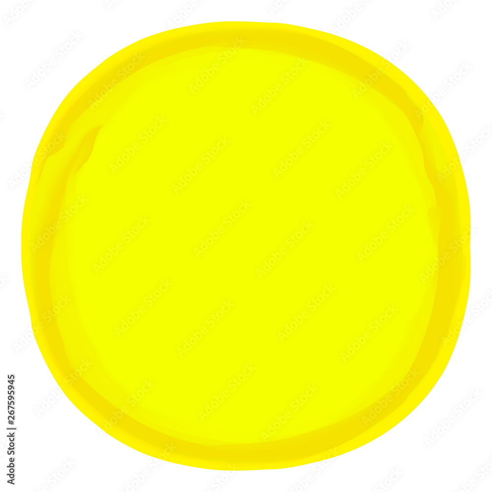 circle yellow colors with watercolor texture for background, yellow circle empty frame of water color, banner art circle frame mixed of multicolor, circle frame yellow watercolor banner blank
