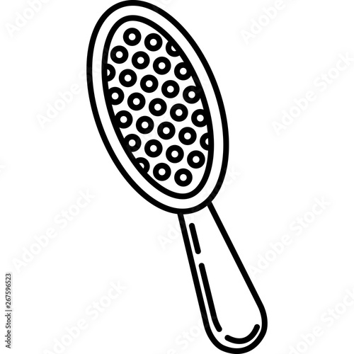 Hairbrush Icon Vector