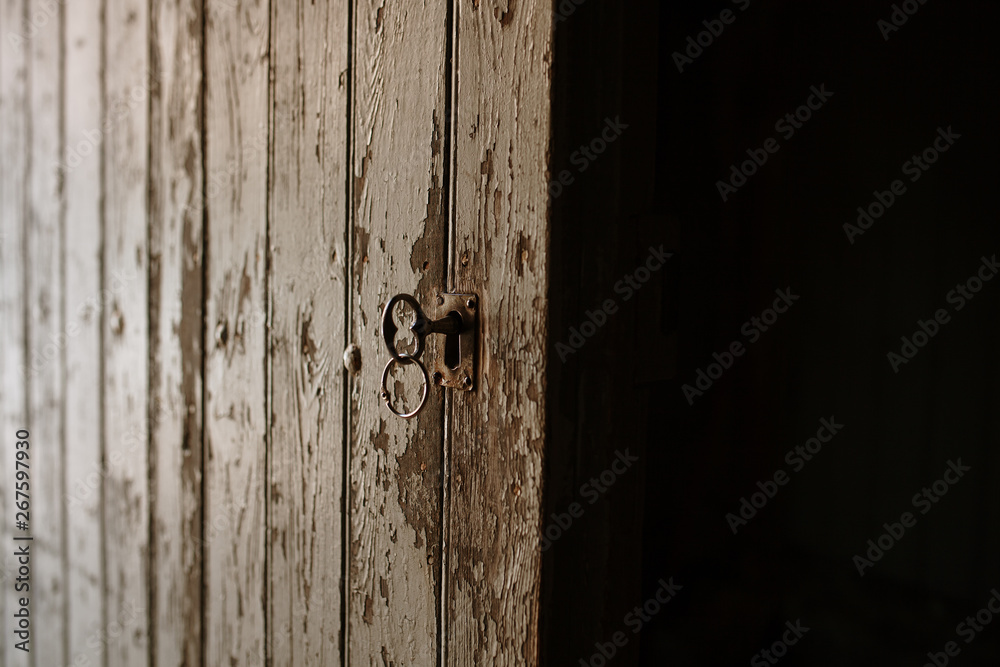 Old Door Lock with key