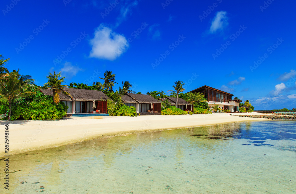 The charming scenery of maldives