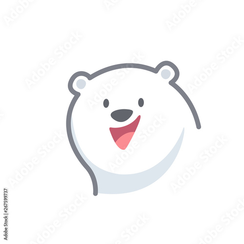 white bear cartoon character cute isolated on white background, beautiful teddy bear cartoon characters cute, clip art bear lovely and funny, clipart white teddy bear mascot cartoon