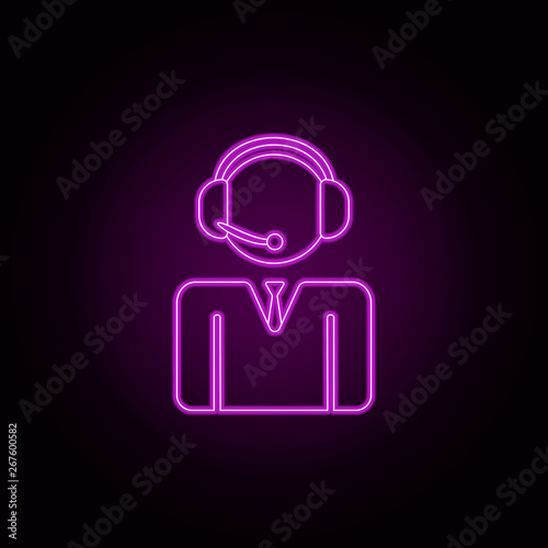 Air dispatch neon icon. Elements of airport set. Simple icon for websites, web design, mobile app, info graphics