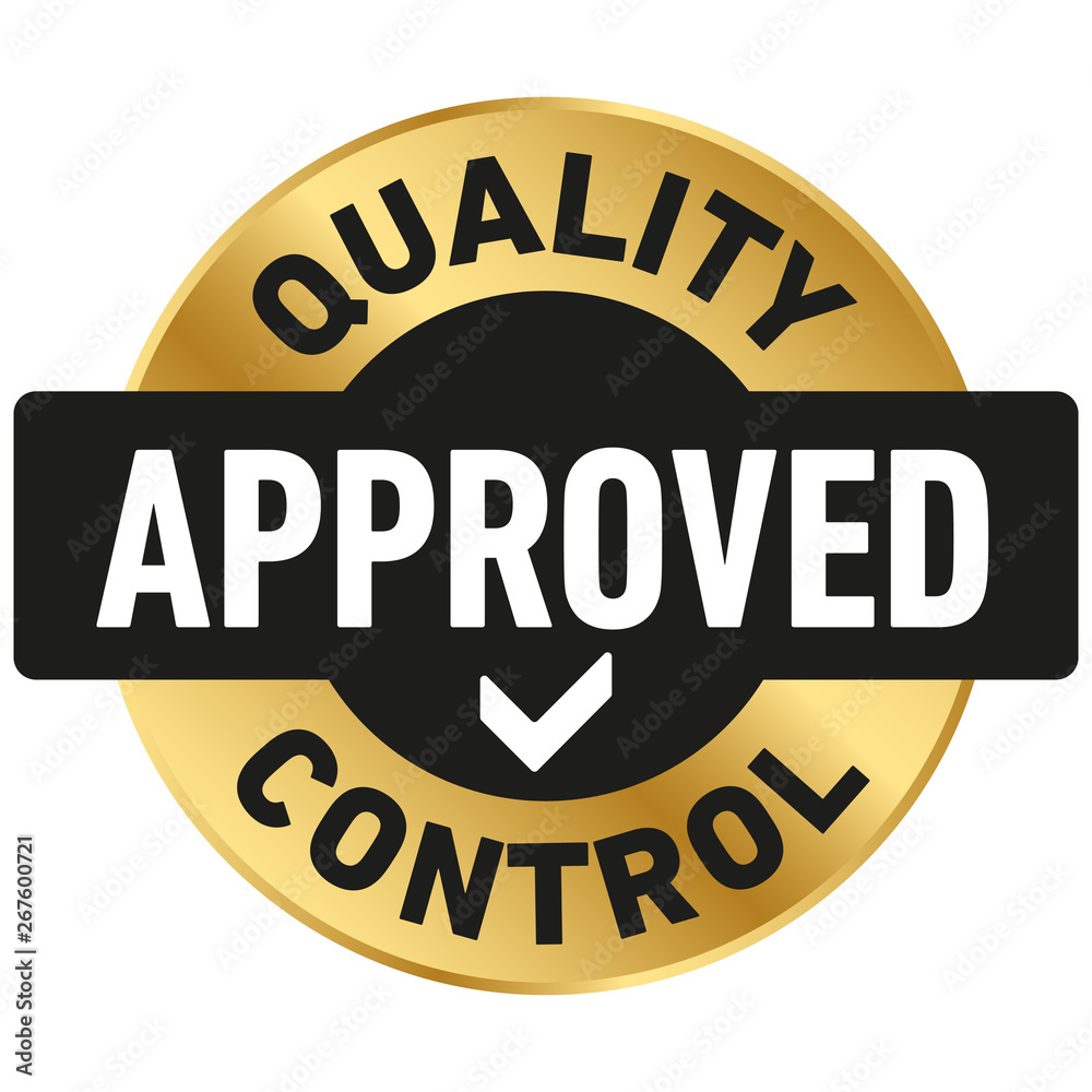 Quality Control Approved icon - Vector 
