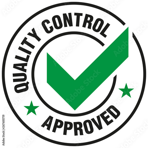 Quality Control Approved icon - Vector 