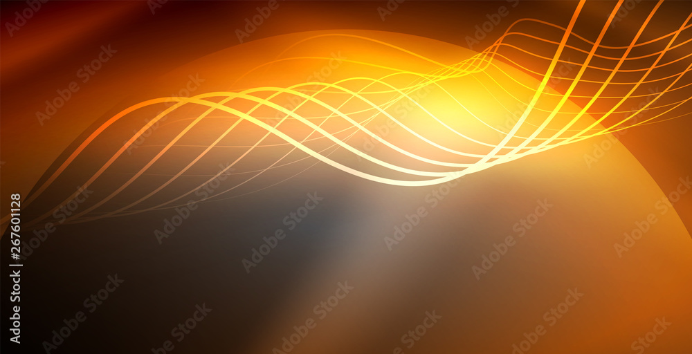 Neon lines shiny glowing background Neon lines shiny glowing background