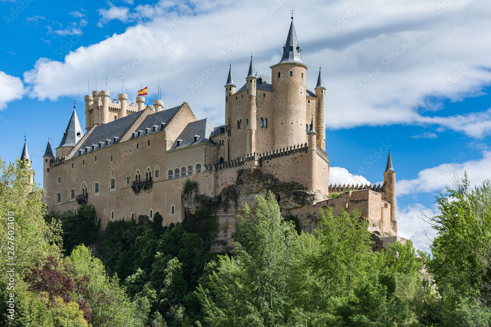 Segovia, Spain. The Alcazar of Segovia. Castilla y Leon.