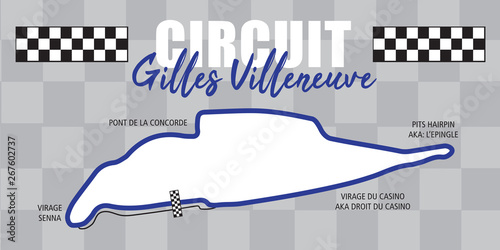 Circuit Gilles-Villeneuve race track Montreal