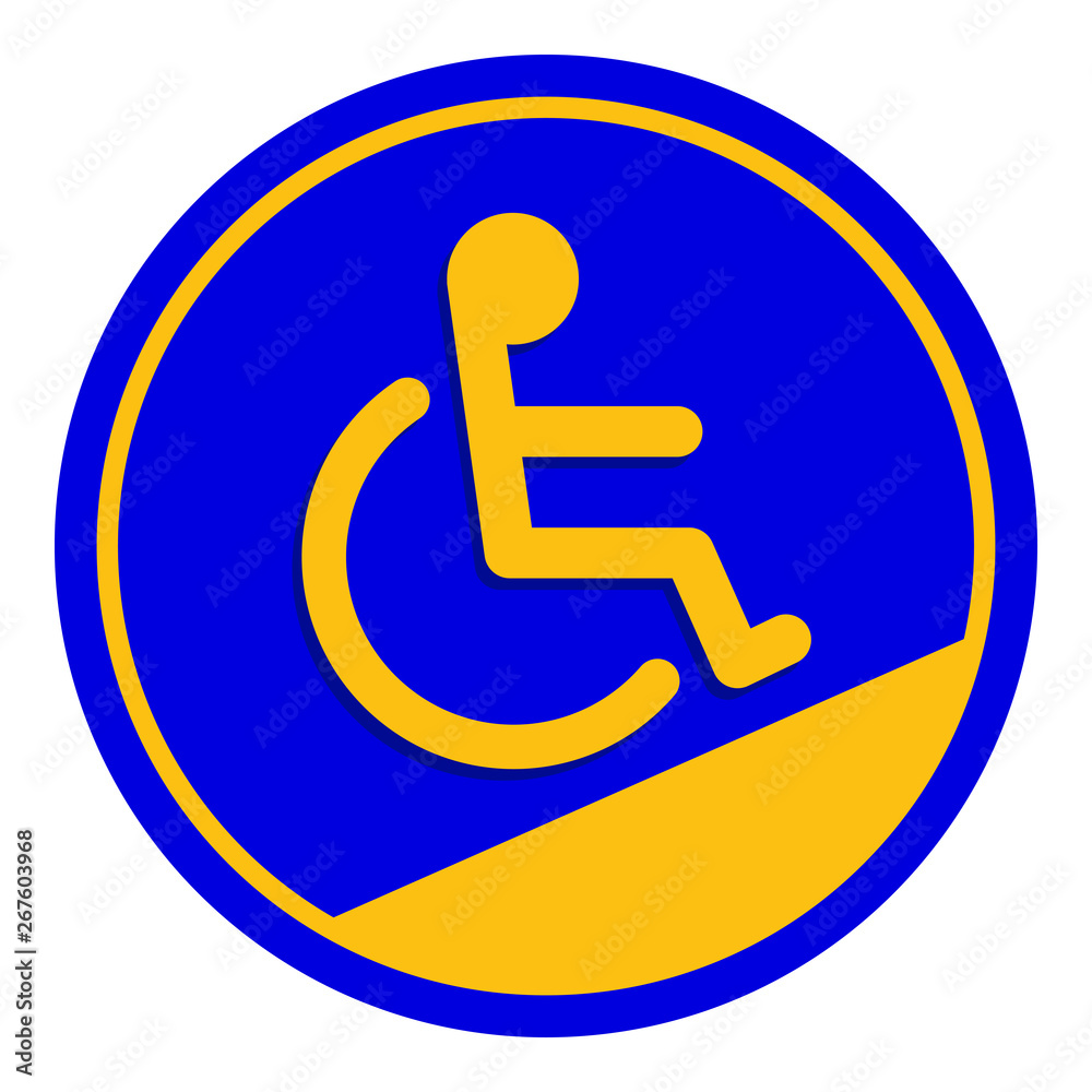 disabled signs circle frame blue colors background, sign boards for disability slope path ladder way sign badge for disabled, disabled symbol signs on blue boards template disabled signs circle frame blue colors background, sign boards for disability slope path ladder way sign badge for disabled, disabled symbol signs on blue boards template