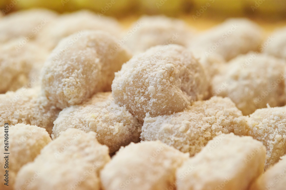 Korean rice cake with powder Korean rice cake with powder