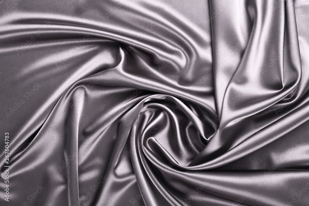 Fototapeta premium Smooth elegant silver silk or satin texture