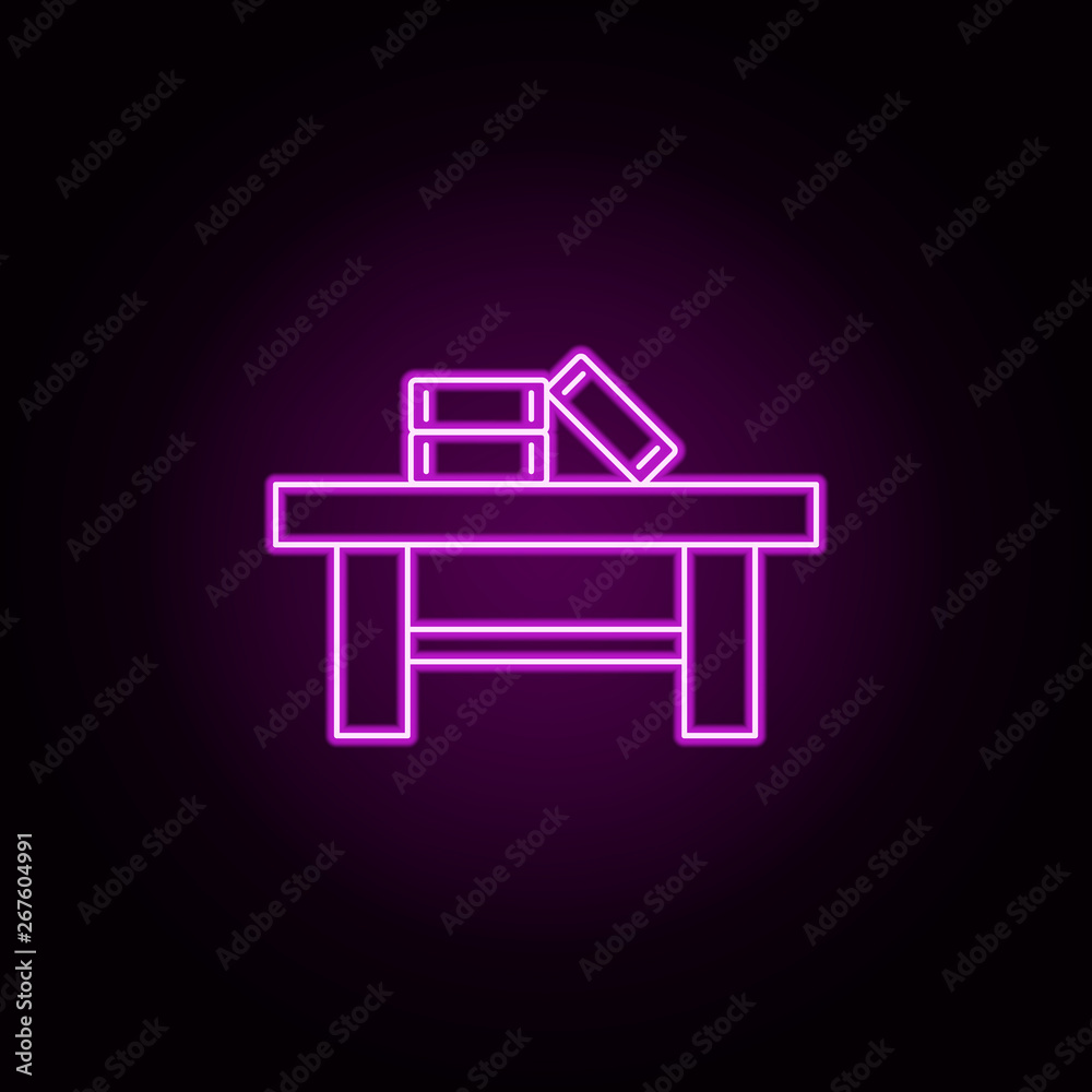 coffee table neon icon. Elements of furniture set. Simple icon for websites, web design, mobile app, info graphics coffee table neon icon. Elements of furniture set. Simple icon for websites, web design, mobile app, info graphics
