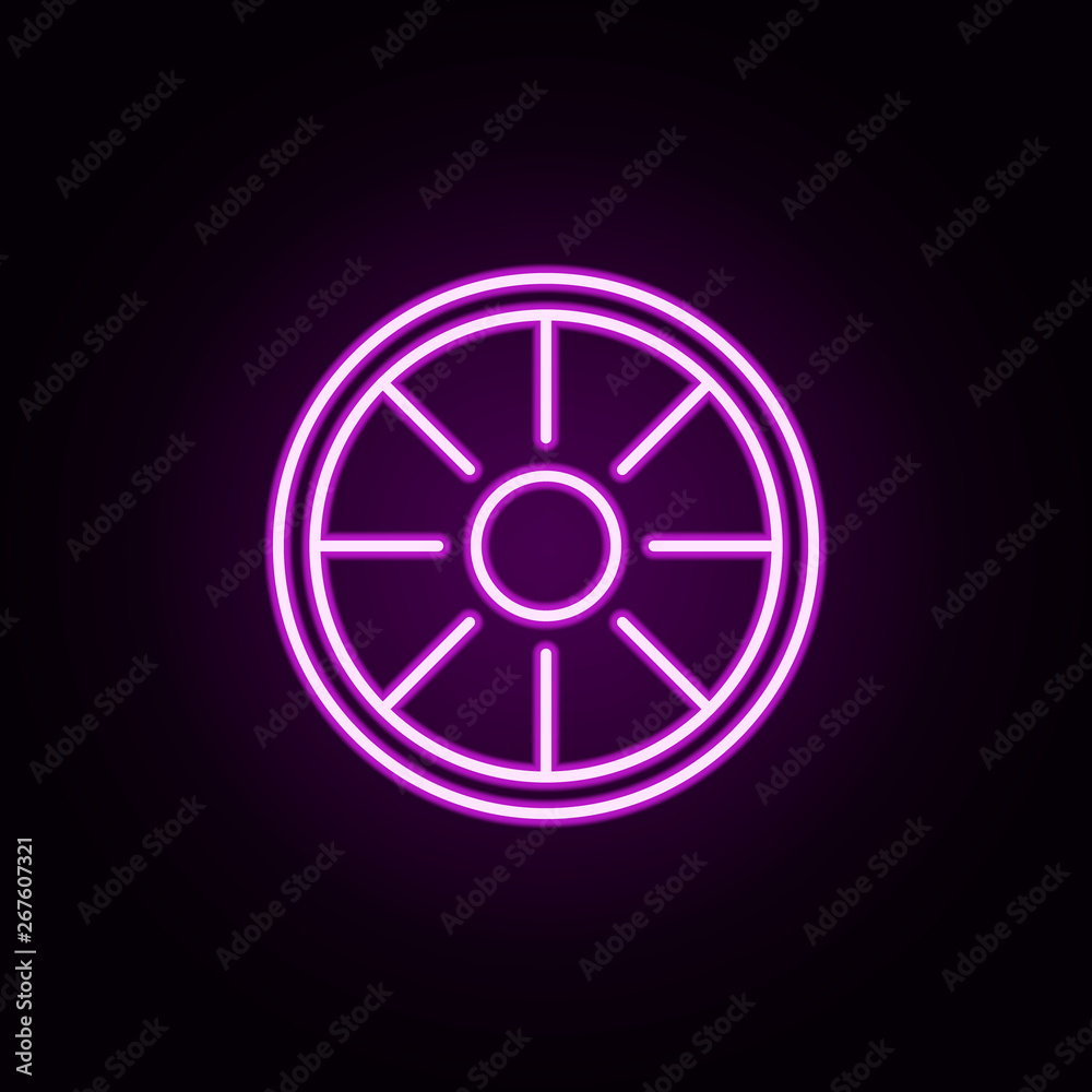 sliced lemon neon icon. Elements of restaurant set. Simple icon for websites, web design, mobile app, info graphics sliced lemon neon icon. Elements of restaurant set. Simple icon for websites, web design, mobile app, info graphics