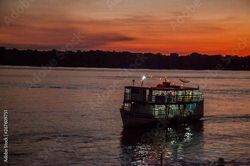 barco no rio madeira em Porto Velho  Rondonia ro photo