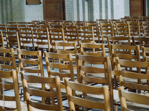 Grundtvig's church in Copenhagen, Denmark.The rare example of expressionist church architecture. Stunning interior designed by Peder Vilhelm Jensen-Klint photo