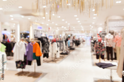 abstract blurred of department store or shopping center mall