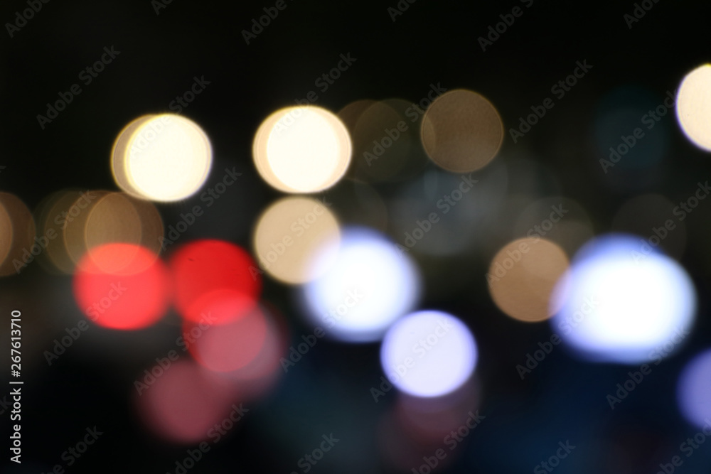 abstract blurred colorful lighting on the dark.