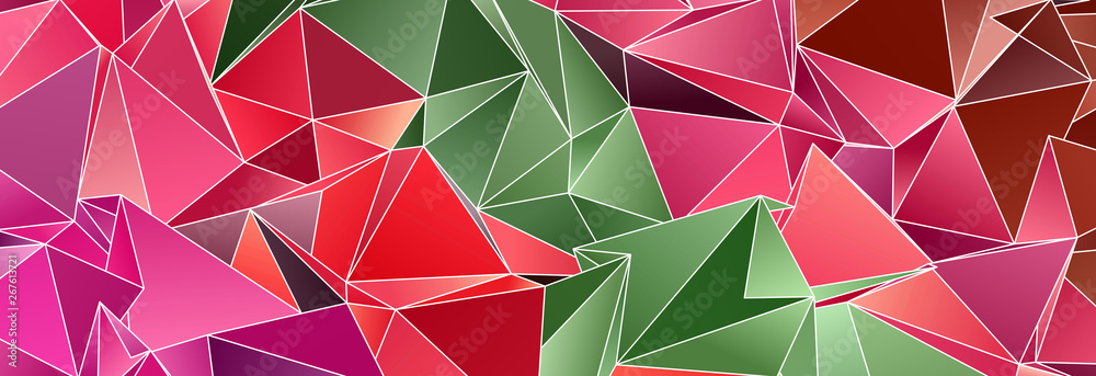 Obraz premium Abstract Low-Poly background. triangulated texture. Design 3d. Polygonal geometrical pattern. Triangular modern style