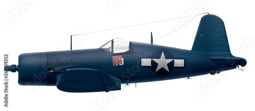 F4U-4 Vought Corsair - VMF-124 Kenneth Walsh - Okinawa -1945
