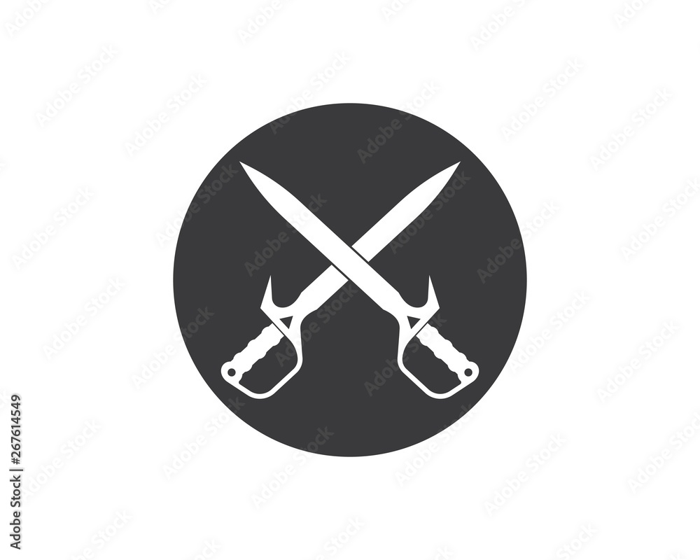 sword logo icon vector illustration design sword logo icon vector illustration design