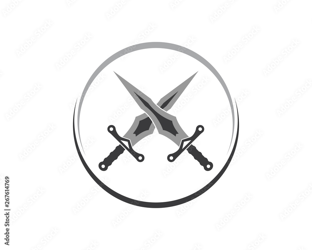sword logo icon vector illustration design sword logo icon vector illustration design