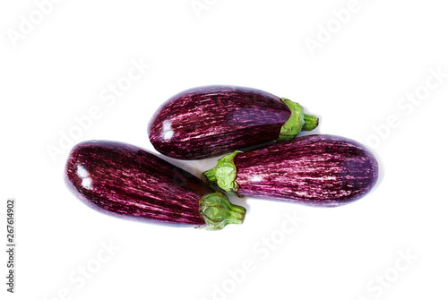 Wallpaper Mural Eggplants isolated on white background. Torontodigital.ca