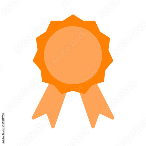 Cartoon winner award icon vector isolated
