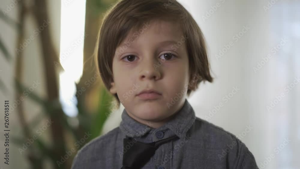 Portrait of a handsome successful little boy tying a tie. Children as adults. Adult child. Portrait of a handsome successful little boy tying a tie. Children as adults. Adult child.