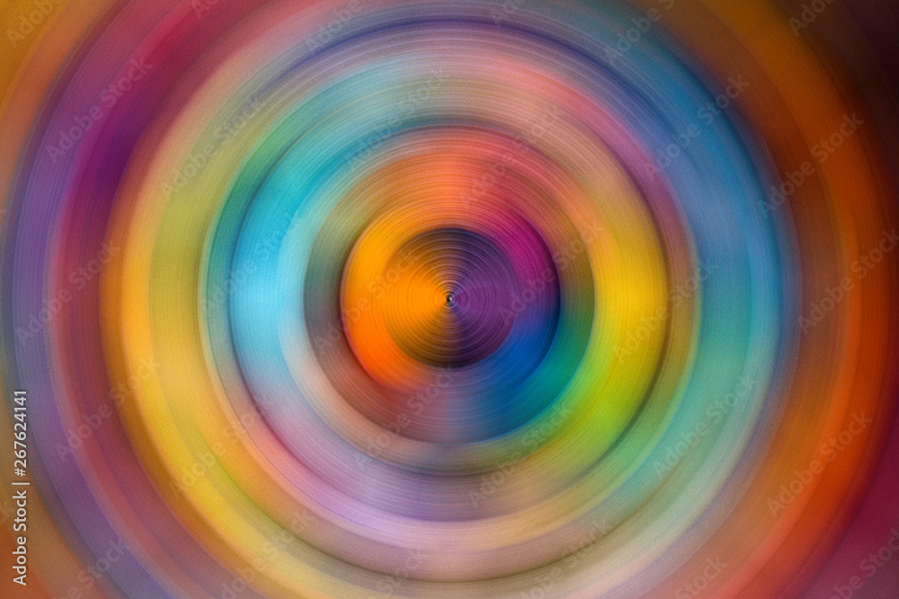 Circle colorful blur graphic effects background.