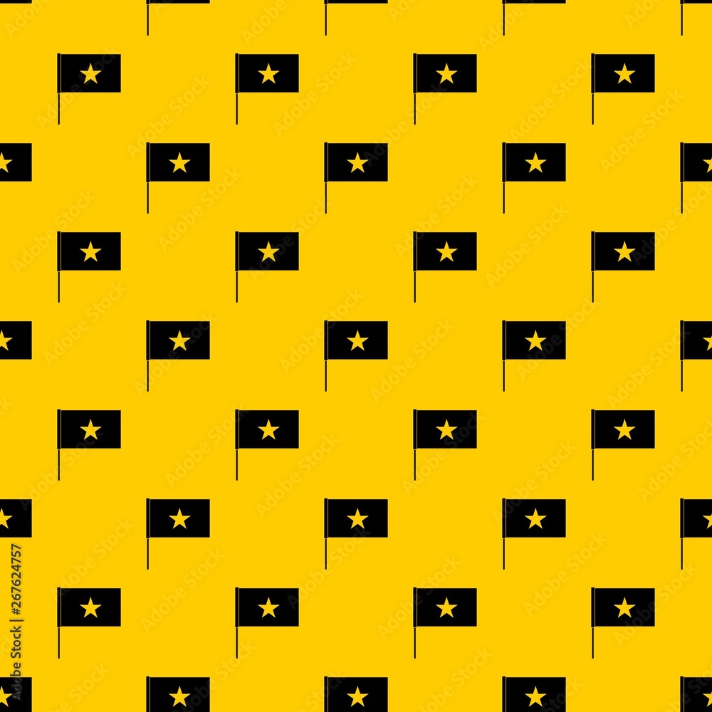 Vietnam flag pattern seamless vector repeat geometric yellow for any design