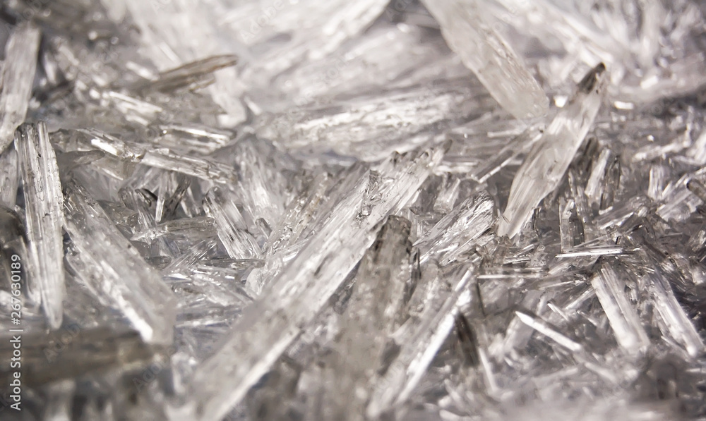 Macro background of natural menthol crystals, made of mint ingredient. Ice, winter and cold concept. Macro background of natural menthol crystals, made of mint ingredient. Ice, winter and cold concept.