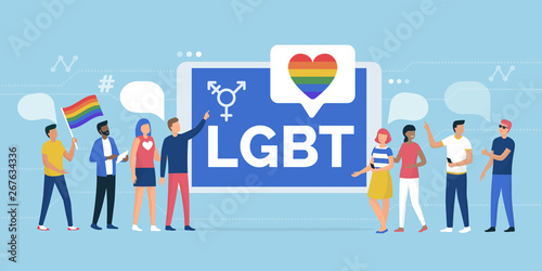 LGBT rights parade and online community