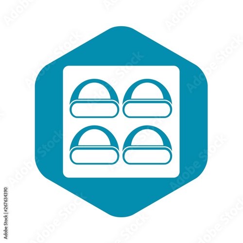 Different sushi icon. Simple illustration of different sushi vector icon for web