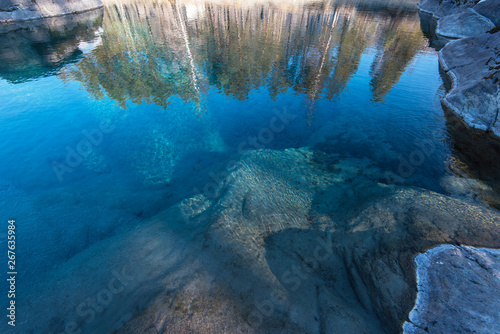 Crystal pure water of blue ...