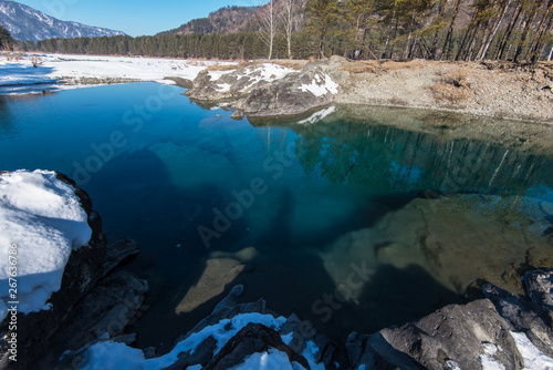 Crystal pure water of blue ...