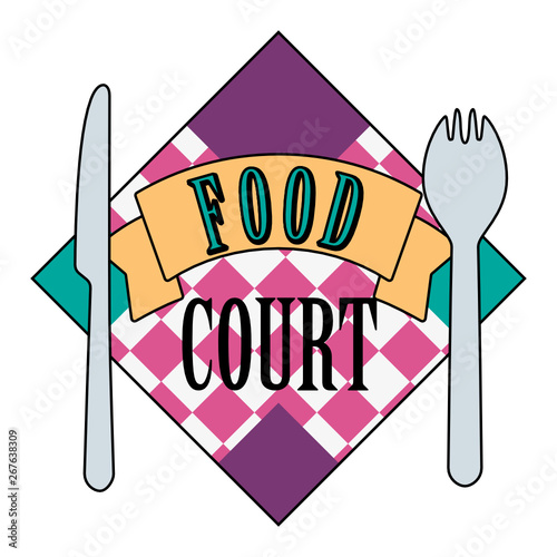 Mall Food Court Sign Graphic