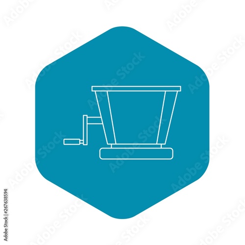 Retro juicer icon. Outline illustration of retro juicer vector icon for web