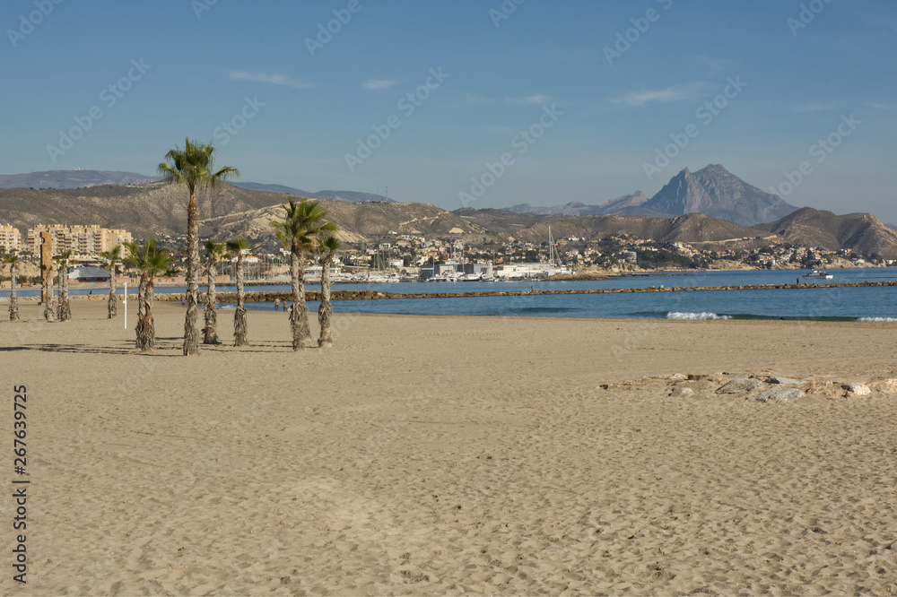 Beach at El Campello, Spain