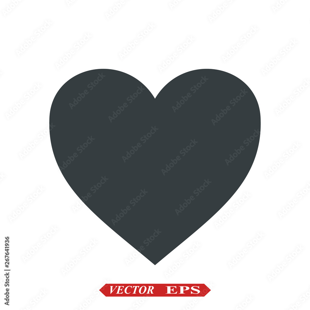 Heart Icon Vector. Perfect Love symbol. Valentine s Day sign, emblem isolated on white background with shadow, Flat style for graphic and web design, logo. EPS 10 black pictogram. Heart Icon Vector. Perfect Love symbol. Valentine s Day sign, emblem isolated on white background with shadow, Flat style for graphic and web design, logo. EPS 10 black pictogram.
