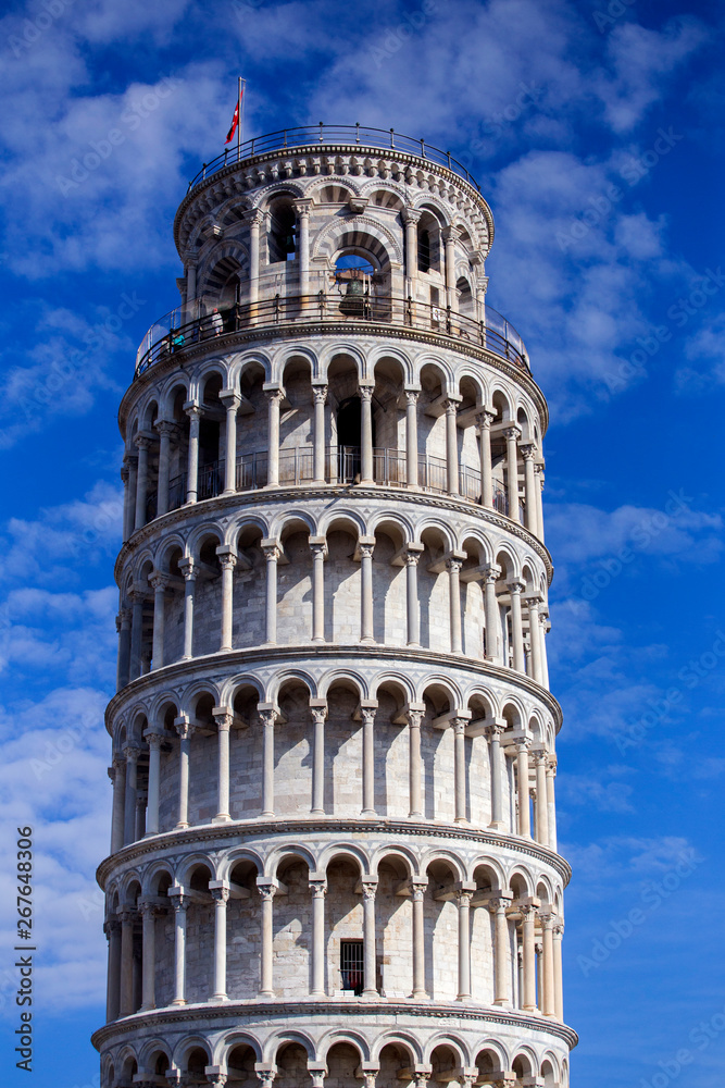 Pisa leaning tower in Pisa, Italy. 