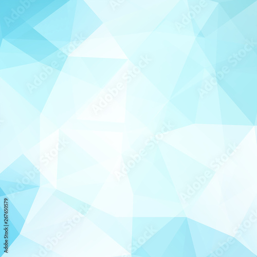 Background of blue, white geometric shapes. Light mosaic pattern. Vector EPS 10. Vector illustration