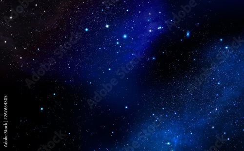 abstract space background with nebula and stars. Starry night sky
