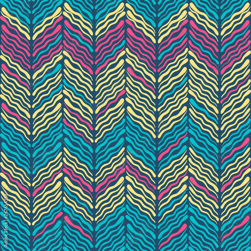 Abstract Ikat and boho style handcraft fabric pattern. Traditional Ethnic design for clothing and textile background, carpet or wallpaper