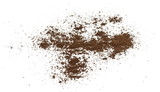 Coffee powder isolated of white background.