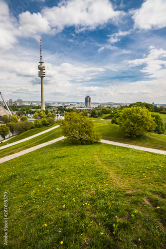 Beautfiul City Panorama Views On Munich Bavaria Germany