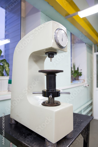 Rockwell hardness tester. Machine Building Plant. photo