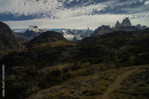 Obraz na płótnie cerro fitzroy in patagonia w salonie