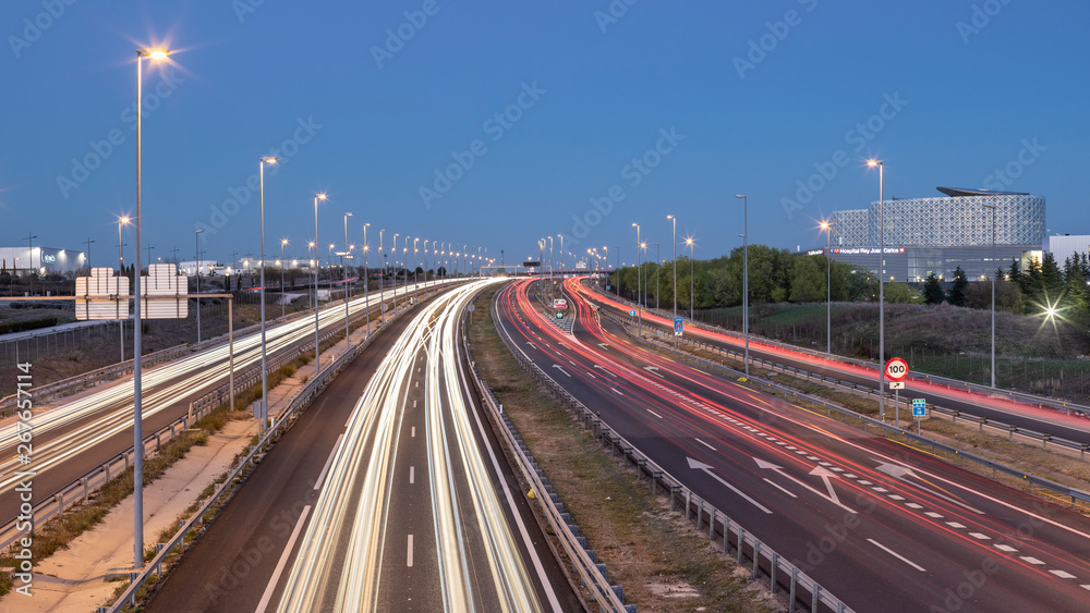rush hour in a highway