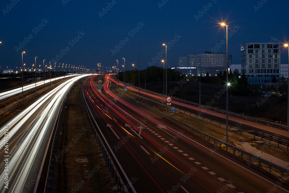 rush hour in a highway
