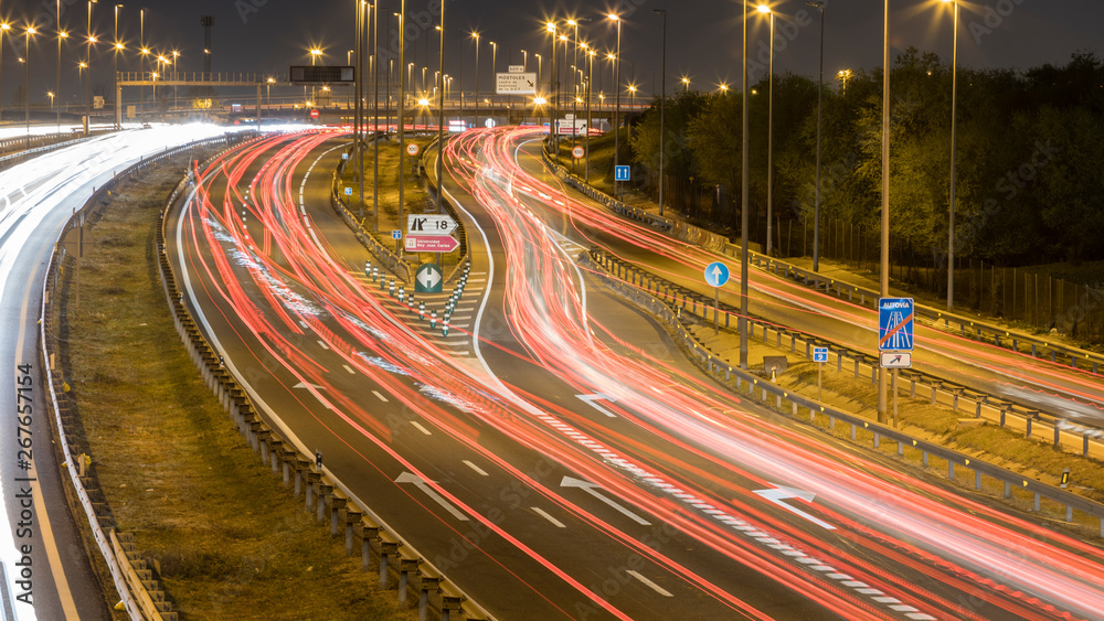 rush hour in a highway