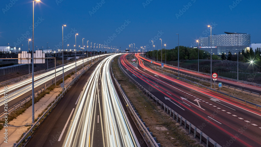 rush hour in a highway
